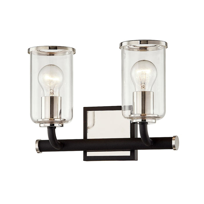 Troy Lighting Aeon 2 Light Bath and Vanity, Black/Nickel - B7682-TBK-PN
