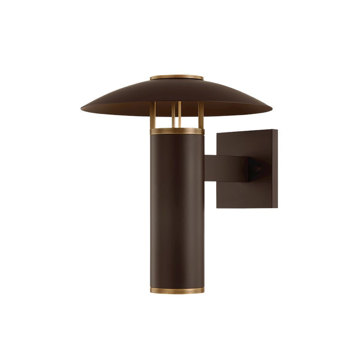 Troy Lighting Birk 1Lt 12" Exterior Sconce, Brass/Bronze/Etched - B7912-PBR-BRZ