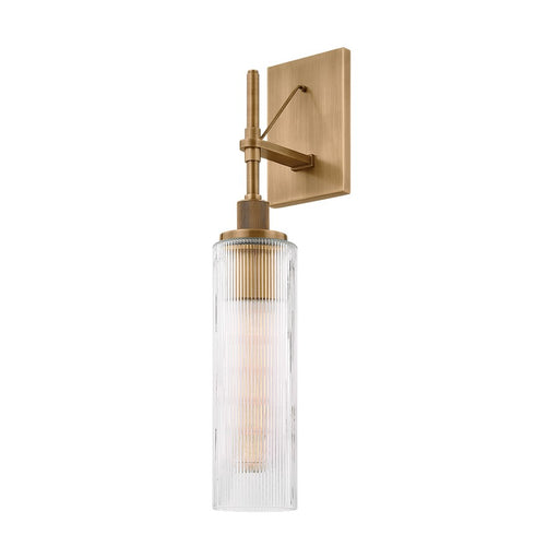 Troy Lighting Shenandoah 1Lt 22" Exterior Sconce, Brass/Clear Optic - B8022-PBR