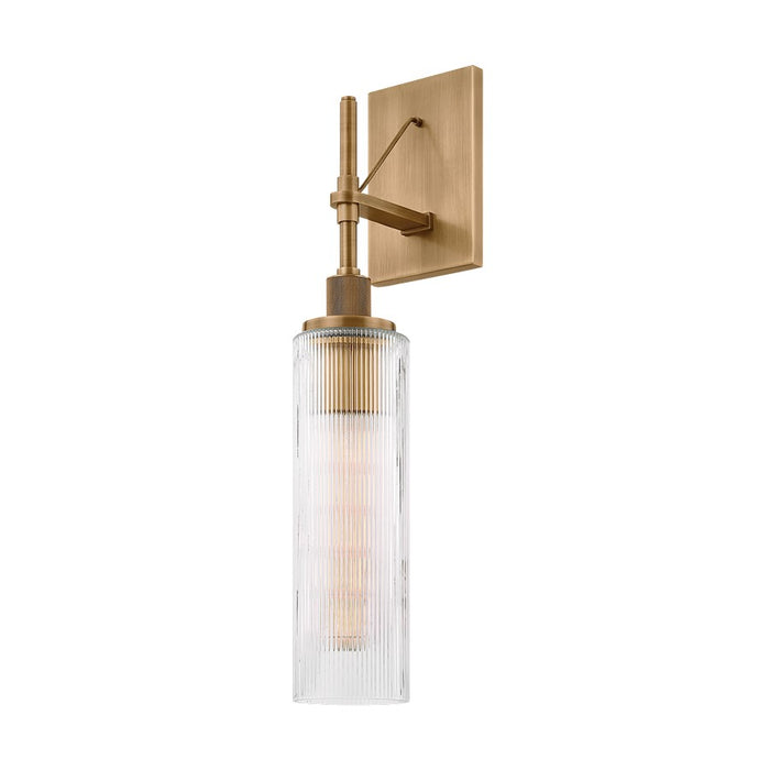 Troy Lighting Shenandoah 1Lt 22" Exterior Sconce, Brass/Clear Optic - B8022-PBR