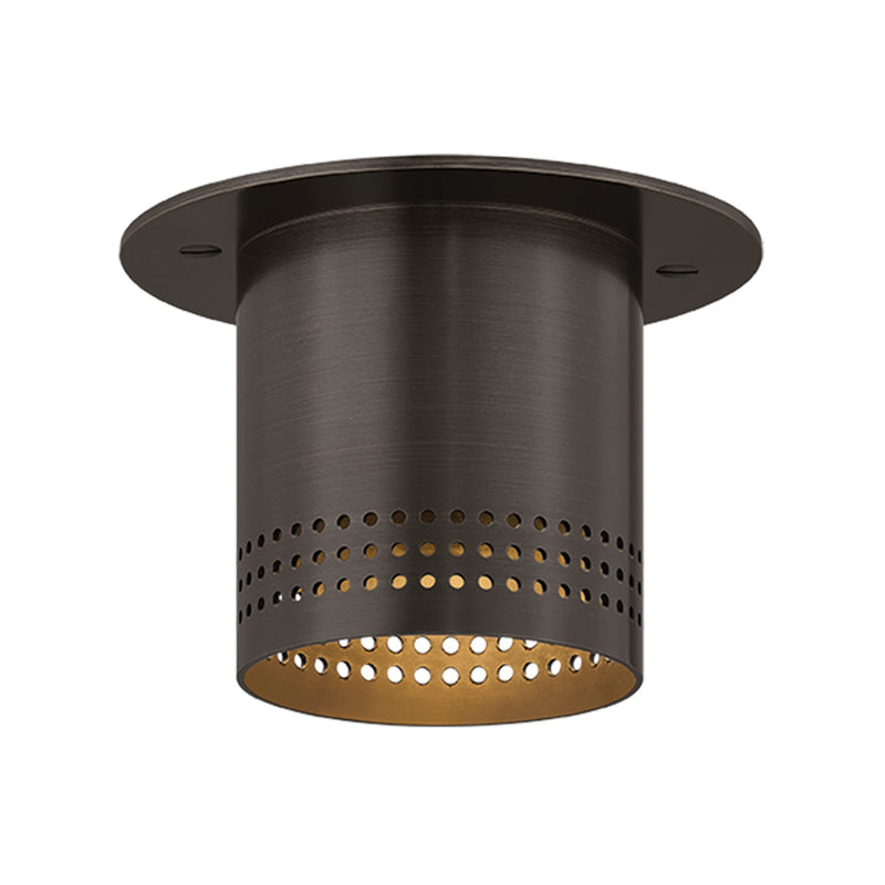 Troy Lighting Berg 1 Light 3.3"H Flush Mount, Bronze