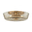 Troy Lighting Theodore 3Lt Flush Mount, Patina Brass/Light Bronze - C3916-PBR