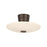 Troy Lighting Albus 1Lt Semi Flush, Bronze Leaf/Opal Glossy - C5016-BRL