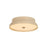 Troy Lighting Shore 1Lt 12" Flush Mount, Brass/White Glass/Cream - C7212-PBR-GCR