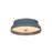 Troy Lighting Shore 1Lt 12" Flush Mount, Brass/White Glass/Slate - C7212-PBR-GSL