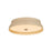 Troy Lighting Shore 1Lt 16" Flush Mount, Brass/White Glass/Cream - C7216-PBR-GCR
