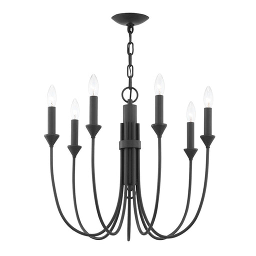 Troy Lighting Cate Chandelier, Forged Iron