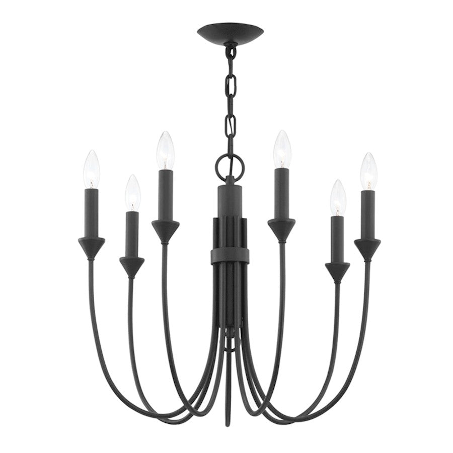 Troy Lighting Cate Chandelier, Forged Iron