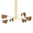 Troy Lighting Barnaby 6 Light Chandelier, Gold Leaf/Natural Abaca - F1060-VGL