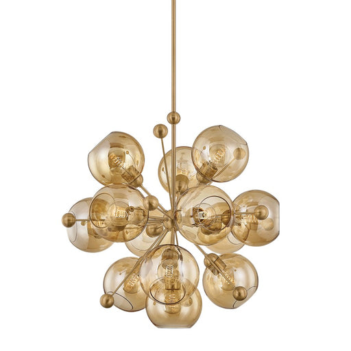 Troy Lighting Ellory 13Lt 32" Chandelier, Patina Brass/Bronze - F1232-PBR