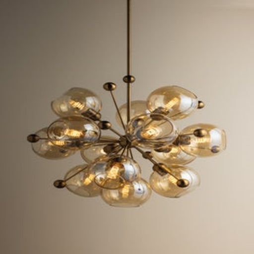 Troy Lighting Ellory 13Lt 32" Chandelier, Patina Brass/Bronze