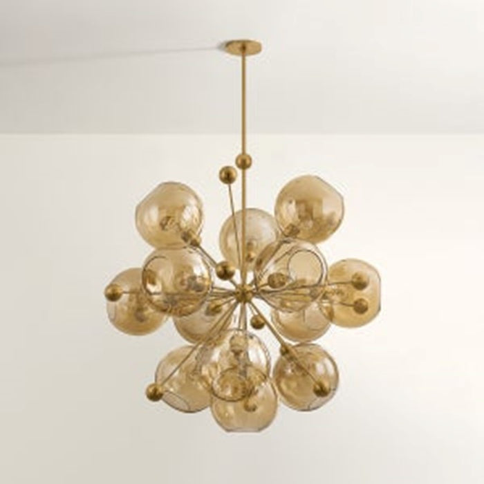 Troy Lighting Ellory 13Lt 46" Chandelier, Patina Brass/Bronze