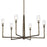 Troy Lighting Lyle 6 Light Chandelier, Black Patina Gold/Clear - F1338-BPG