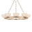 Troy Lighting Caelum 9Lt Chandelier, Patina Brass/Seeded Cloud - F1345-PBR
