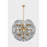 Troy Lighting Salix 16 Light Chandelier, Patina Brass/Smoke