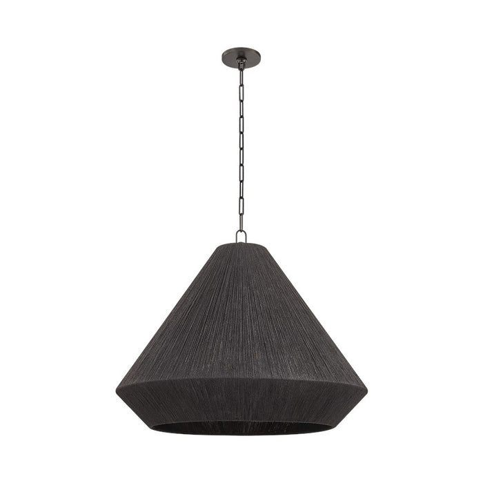Troy Lighting Keats 4 Light Pendant, Bronze/Natural String - F1630-BRZ