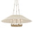 Troy Lighting Archive 6Lt Chandelier, Patina Brass/Natural Linen - F1638-PBR