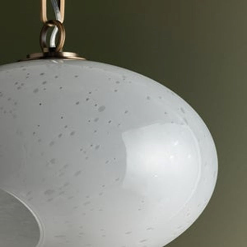 Troy Lighting Bramble 3Lt Chandelier, Patina Brass/Seeded Cloud