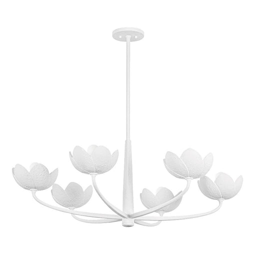 Troy Lighting Arcata 6 Light Chandelier, Gesso White - F2040-GSW