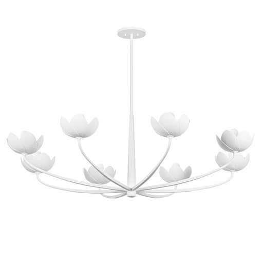 Troy Lighting Arcata 8 Light Chandelier, Gesso White - F2048-GSW