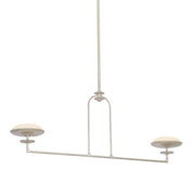 Troy Lighting Pacific 2Lt Linear, Warm Silver Leaf/Etched Matte - F2108-WSL