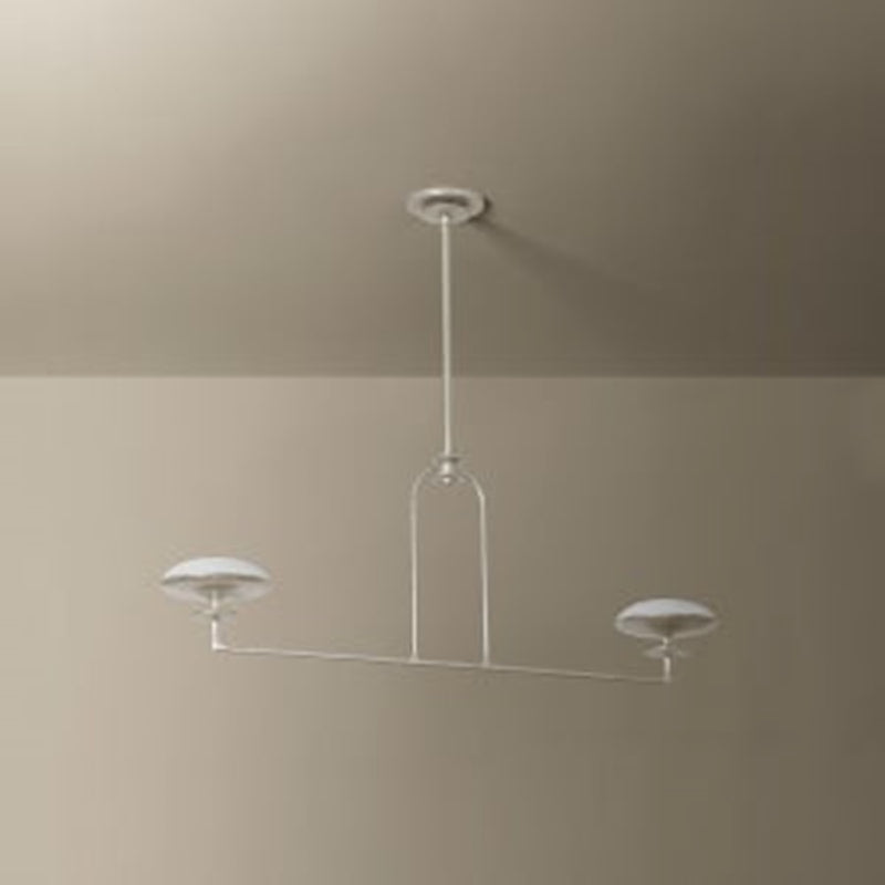 Troy Lighting Pacific 2Lt Linear, Warm Silver Leaf/Etched Matte