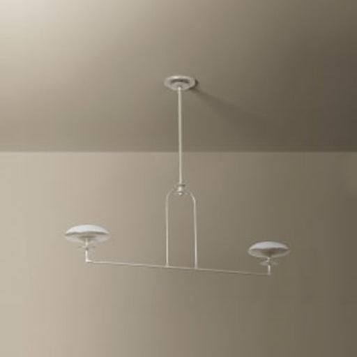 Troy Lighting Pacific 2Lt Linear, Warm Silver Leaf/Etched Matte