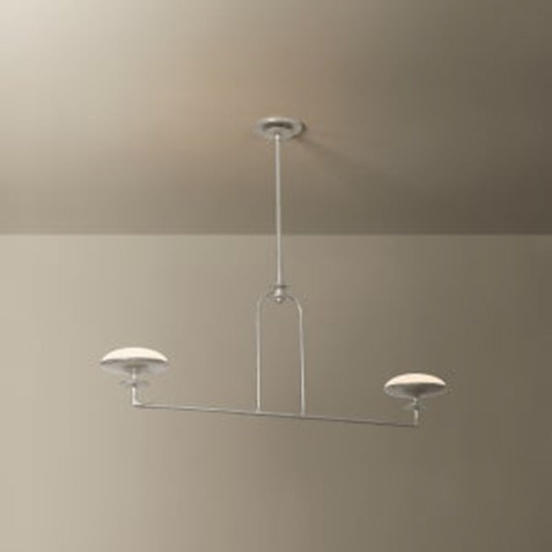 Troy Lighting Pacific 2Lt Linear, Warm Silver Leaf/Etched Matte