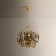 Troy Lighting Jacik 6Lt Chandelier, Patina Gold Leaf/BRONZE, CANDY
