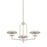 Troy Lighting Pacific 3Lt Chandelier, Warm Silver Leaf/Etched Matte - F2127-WSL