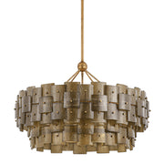 Troy Lighting Jacik 8Lt Chandelier, Patina Gold Leaf/BRONZE, CANDY