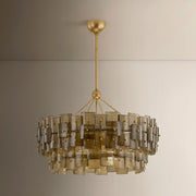 Troy Lighting Jacik 8Lt Chandelier, Patina Gold Leaf/BRONZE, CANDY