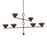 Troy Lighting Vishal 6 Light Chandelier, Black Patina Gold - F2339-BPG