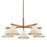 Troy Lighting Stoney 5 Light Chandelier, Patina Brass/White Linen 1 - F2540-PBR