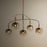 Troy Lighting Harvey 5Lt Chandelier, Patina Brass/Ombre Topaz