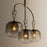 Troy Lighting Harvey 5Lt Chandelier, Patina Brass/Ombre Topaz