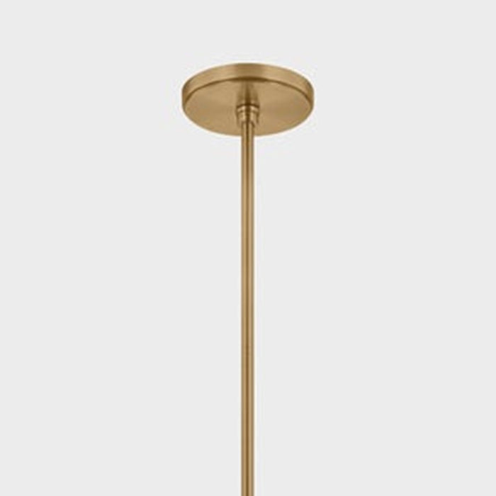 Troy Lighting Harvey 7Lt Chandelier, Patina Brass/Ombre Topaz