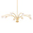 Troy Lighting Orinda 8 Light Chandelier, Gold Leaf/Seeded Opal - F2654-VGL