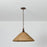 Troy Lighting Kenzo 1Lt 21" Pendant, Bronze Leaf/Natural Wicker