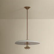 Troy Lighting Garth 3 Light Pendant, Patina Brass/Solite/White