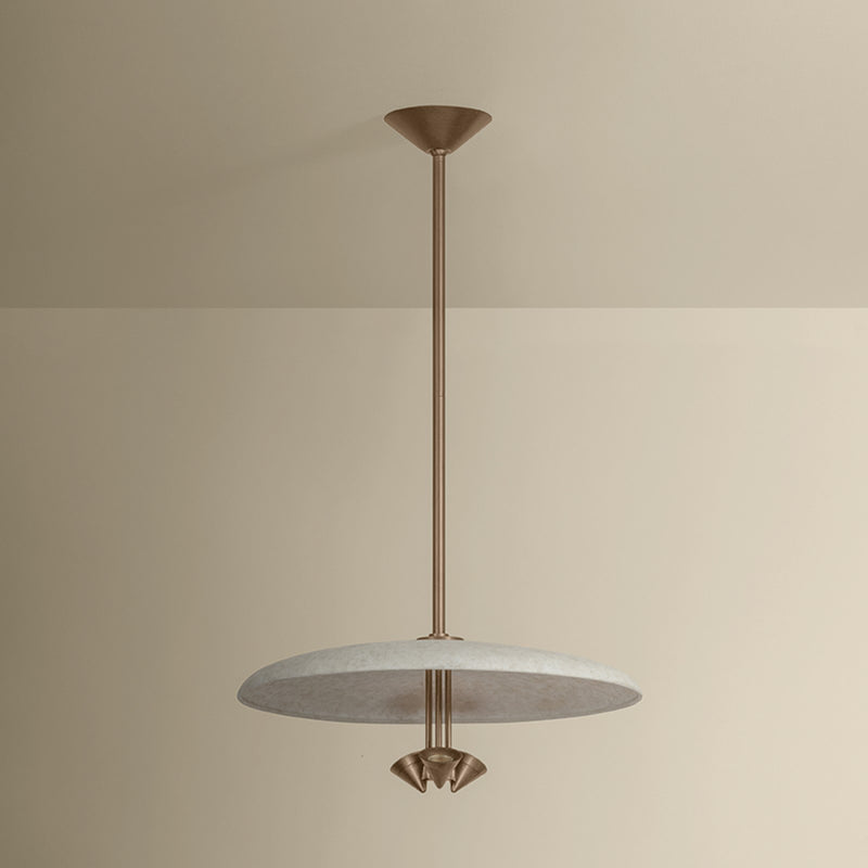 Troy Lighting Garth 3 Light Pendant, Patina Brass/Solite/White