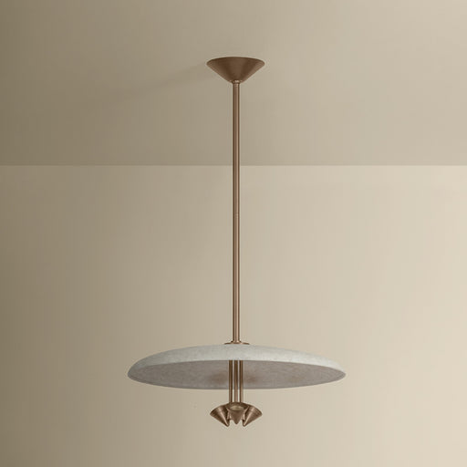 Troy Lighting Garth 3 Light Pendant, Patina Brass/Solite/White