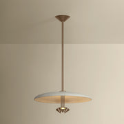 Troy Lighting Garth 3 Light Pendant, Patina Brass/Solite/White