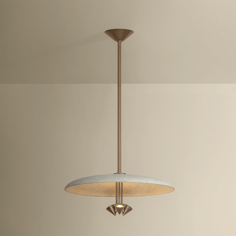 Troy Lighting Garth 3 Light Pendant, Patina Brass/Solite/White