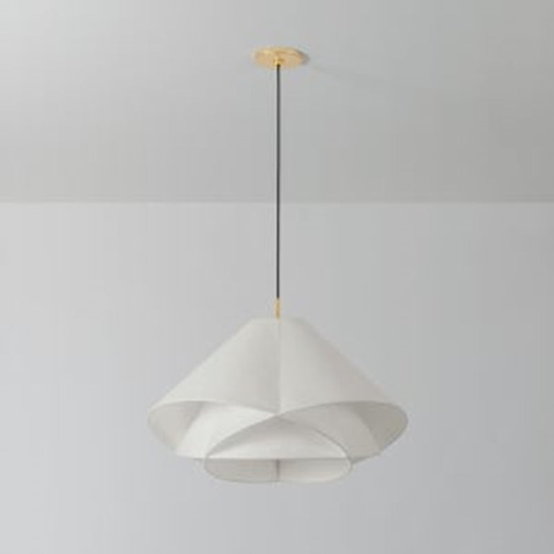 Troy Lighting Edna 1Lt 25" Pendant, Vintage Gold Leaf/Handmade Paper