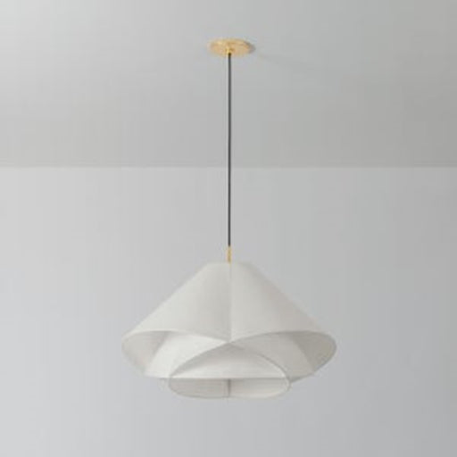 Troy Lighting Edna 1Lt 25" Pendant, Vintage Gold Leaf/Handmade Paper