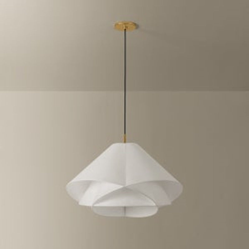 Troy Lighting Edna 1Lt 25" Pendant, Vintage Gold Leaf/Handmade Paper
