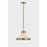 Troy Lighting Maxton 1 Light 14" Pendant, Brass/Sand/Opal Glossy