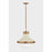 Troy Lighting Maxton 1 Light 18" Pendant, Brass/Sand/Opal Glossy