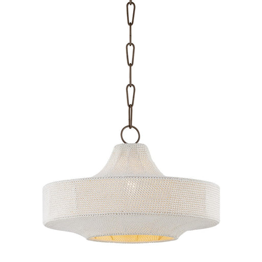 Troy Lighting Thurso 1 Light 19" Pendant, Bronze/Cotton String - F3119-BRZ